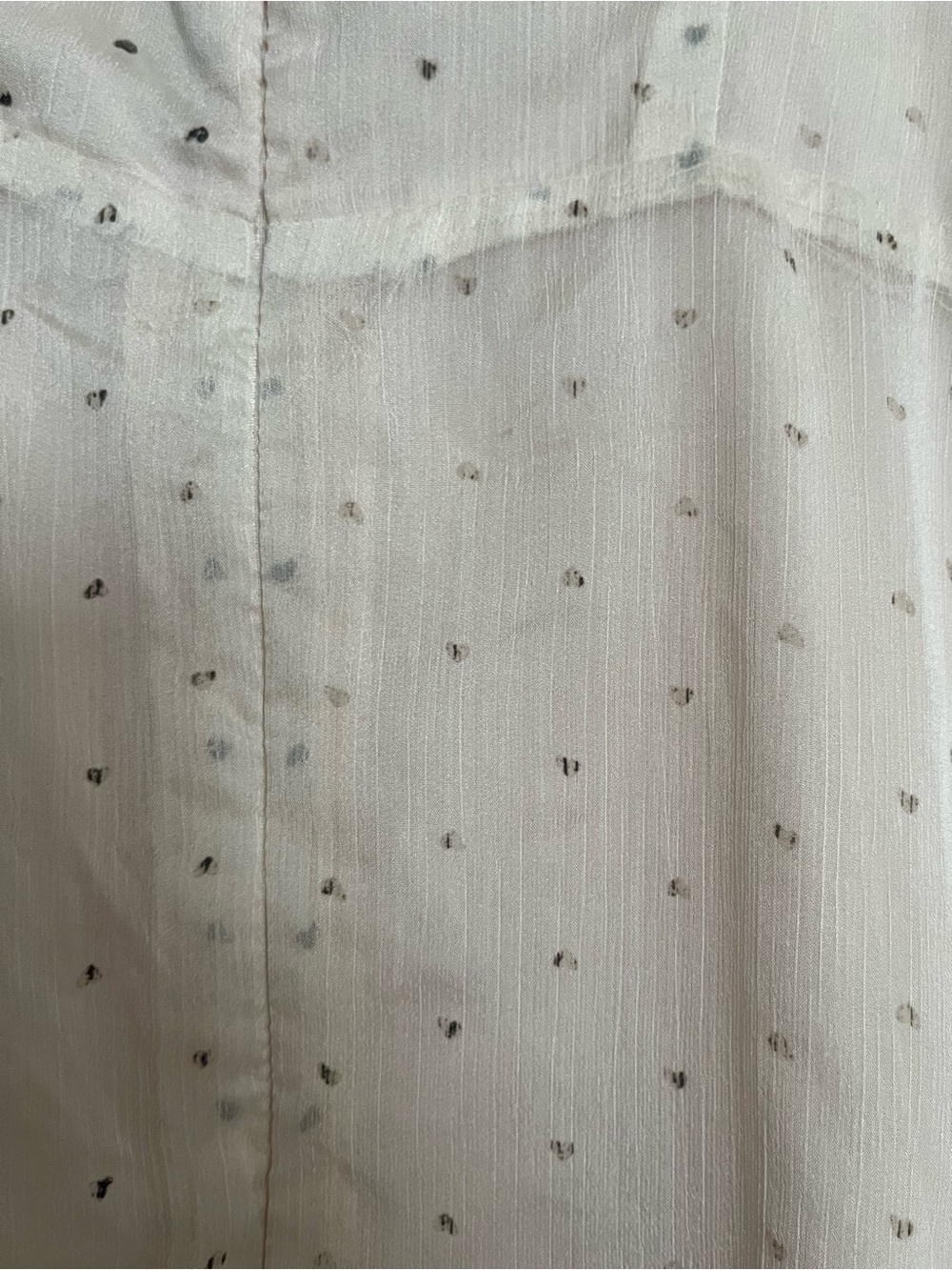 Romantic Cream Puff-Sleeve Mini Dress with Black Tie Detail - Picture 7 of 7
